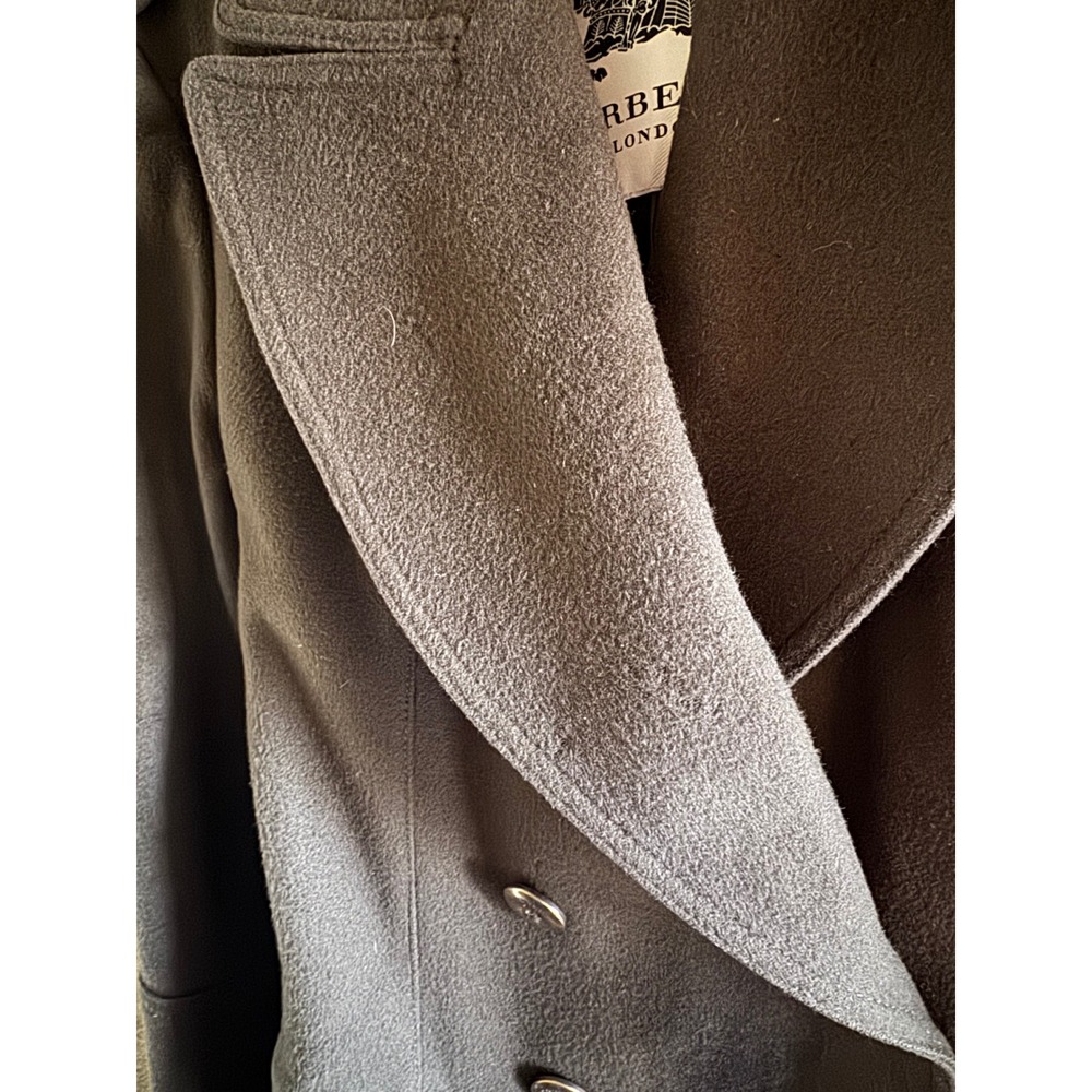 Burberry London Double Breasted Brown Size 6 Wool Cashmere Overcoat - Picture 13 of 13